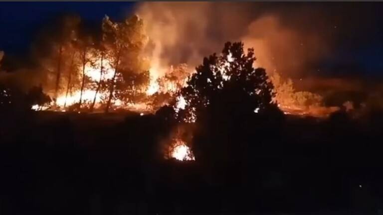 اندلاع حرائق بالجبل الأخضر في ليبيا