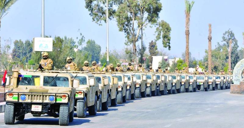 بيان للجيش المصري يعلن القضاء على 13 عنصراً تكفيرياً