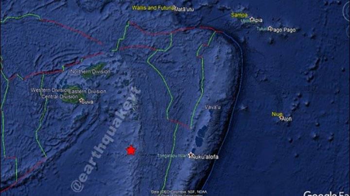 زلزال بقوة 5.8 درجة يضرب مملكة تونغا