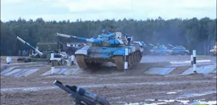 الفريق الروسي يفوز بنهائي مسابقة بياتلون الدبابات 2021 الدولية