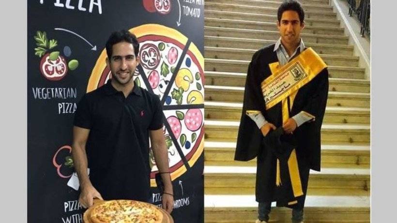أستاذ بالجامعة نهاراً وعامل بيتزا ليلاً.. قصة ملهمة لشاب مصري