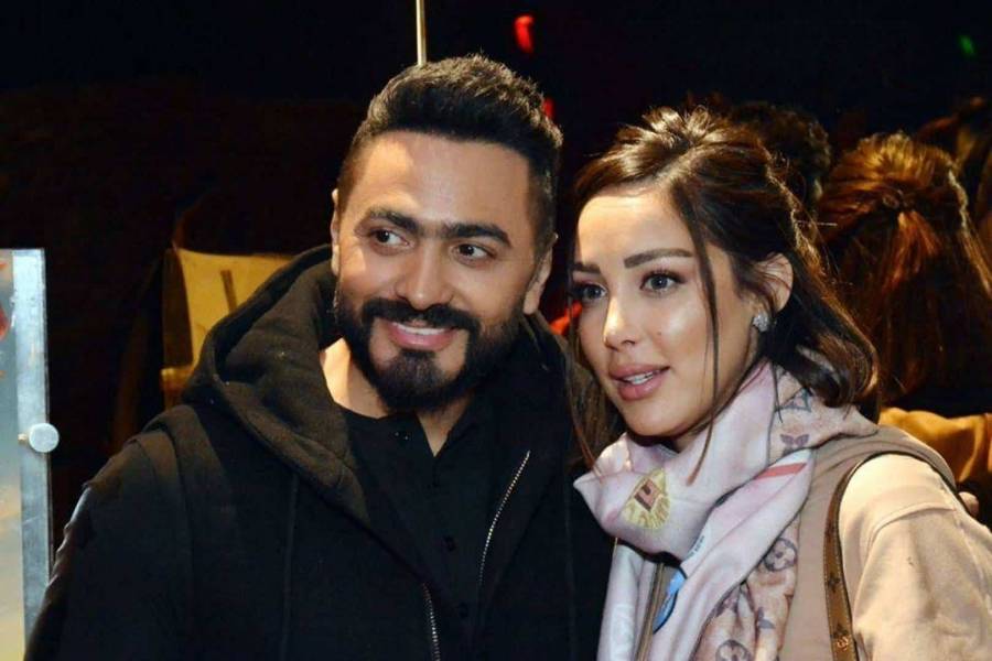 ما حقيقة زواج تامر حسني سراً بعد انفصاله عن بسمة بوسيل؟
