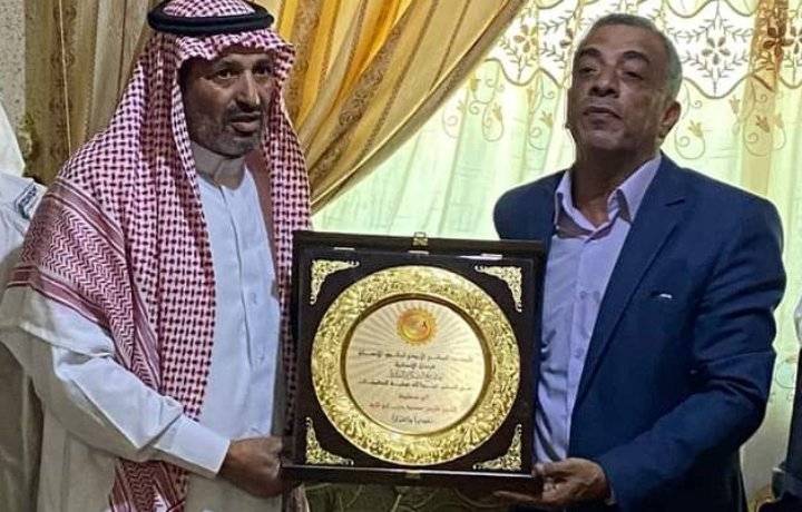 تكريم ابو تايه بدرع المرصد الوطني لحقوق الانسان فرسان الإنسانيه.