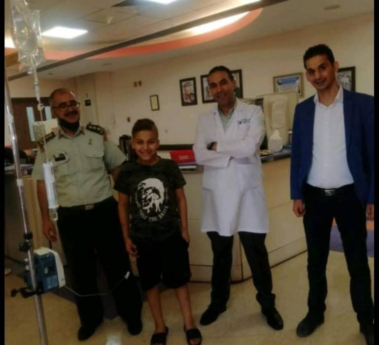 المقابلة يعرب عبر نيروز  عن شكره وتقديره للخدمات الطبية الملكية