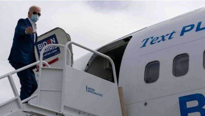 اكتشاف مادة خطرة على متن طائرة بايدن