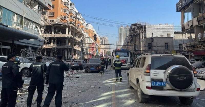 عاجل ..انفجار غاز في الصين يدمر شارعاً ويوقع عشرات القتلى والجرحى