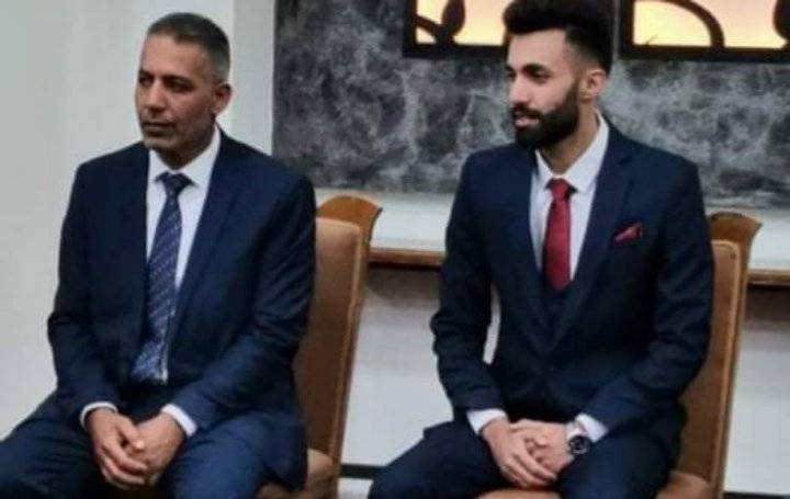 محمد خليفة وعائلته يهنئون ابنهم  الشاب أمين بمناسبة الخطوبة