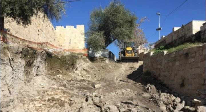 الاحتلال يجدد تجريف المقبرة اليوسفية بالقدس