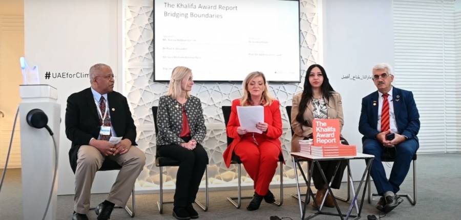 جائزة خليفة الدولية لنخيل التمر والابتكار الزراعي تطلق تقرير تجسير الحدود  من قمة التغير المناخي بغلاسكو الحفاظ على نخيل التمر مفتاح لعالم أكثر استدامة.