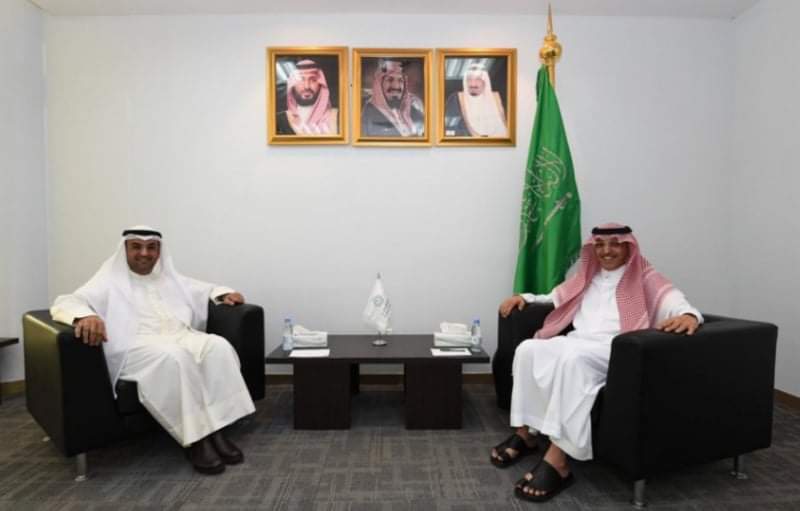 الحجرف يبحث مع الجدعان سبل تحقيق تعافٍ اقتصادي خليجي مستدام