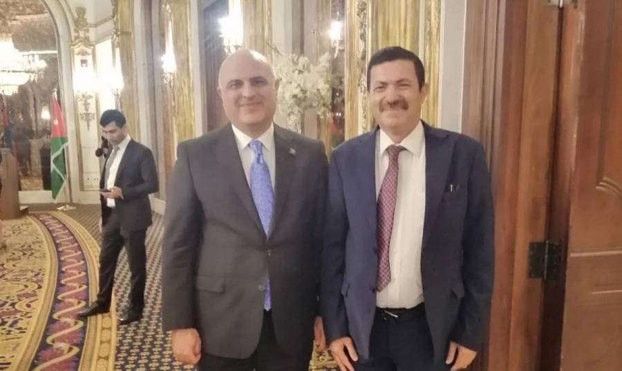 المؤرخ العرموطي يقدم التهنئة للسفير الاذربيجاني بمناسبة الذكرى الأولى للنصر العظيم