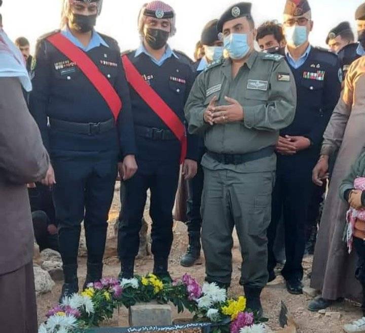 الامن العام يشيع جثمان الرقيب يحيى عايد سطعان