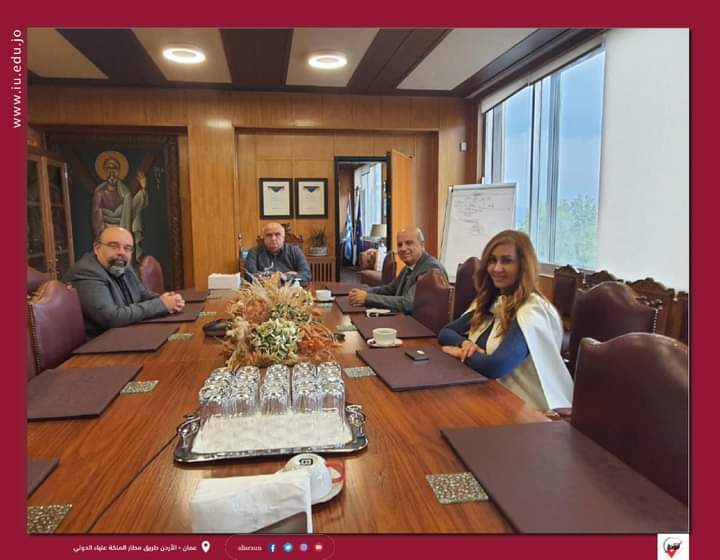 بحث سبل التعاون بين جامعة الإسراء وجامعة باتراس اليونان