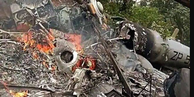مقتل قائد هيئة الأركان الهندية بتحطم مروحية عسكرية