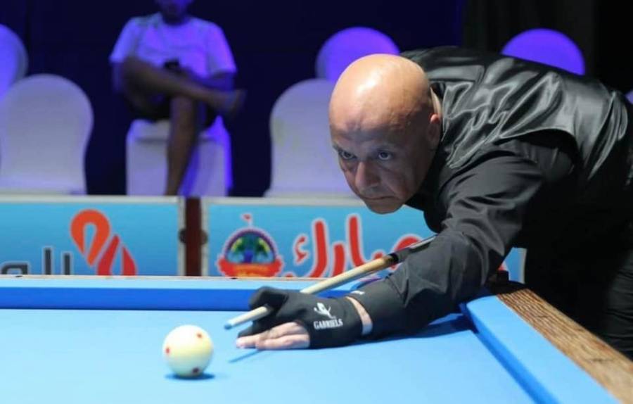 ابو تايه يحرج بطل العالم في البلياردو