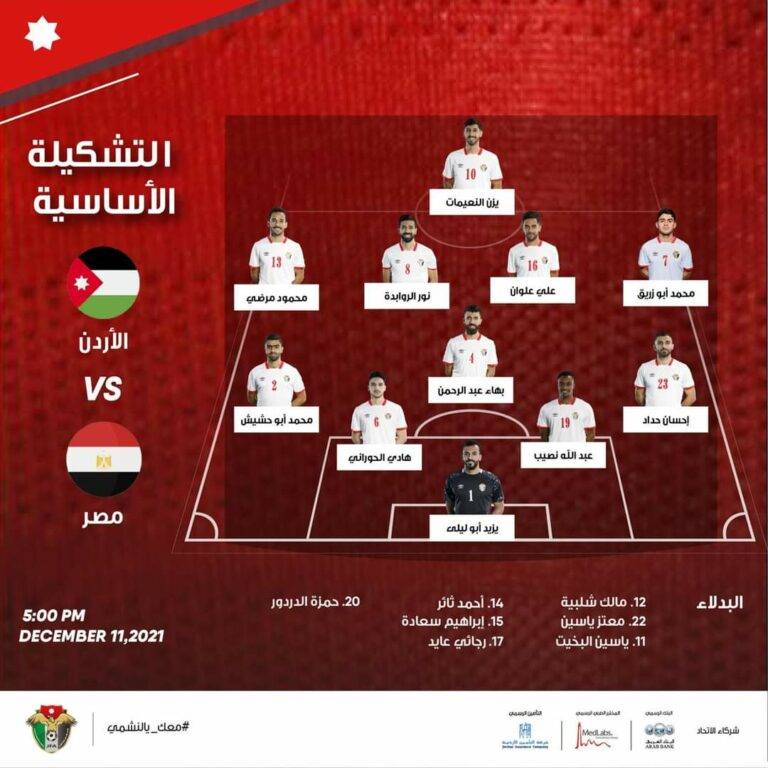 مباشر.. الأردن 10 مصر
