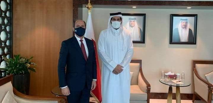 السفير اللوزي يلتقي الشيخ  محمد ال ثاني  في قطر