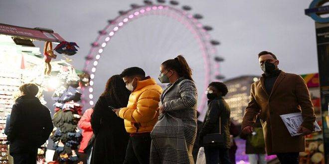 بريطانيا تسجل رقماَ قياسياً بالإصابات اليومية بفيروس كورونا