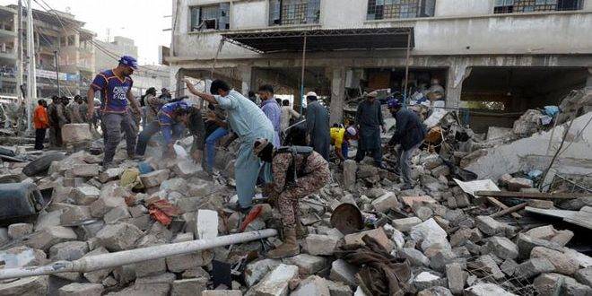 ارتفاع ضحايا انفجار كراتشي الباكستانية إلى 17 قتيلاً و16 جريحاً