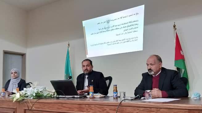 الحيصة يحاضر عن السدود المائية في ظل التغيرات المناخية في جامعة آل البيت