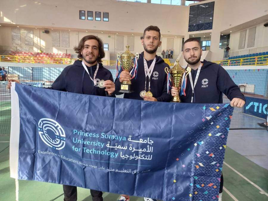 جامعة الأميرة سميّة تفوز بذهبية الريشة الطائرة لبطولة الجامعات
