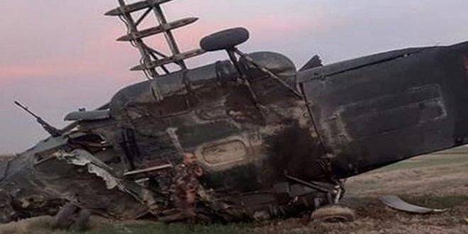 مصرع طيار وإصابة آخر بسقوط مروحية عسكرية تونسية