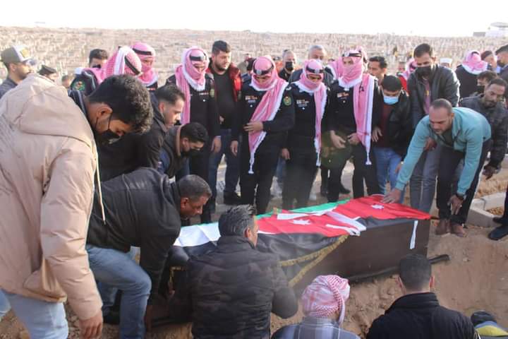 الأمن العام يشيع جثمان الوكيل  خالد وليد محمد 