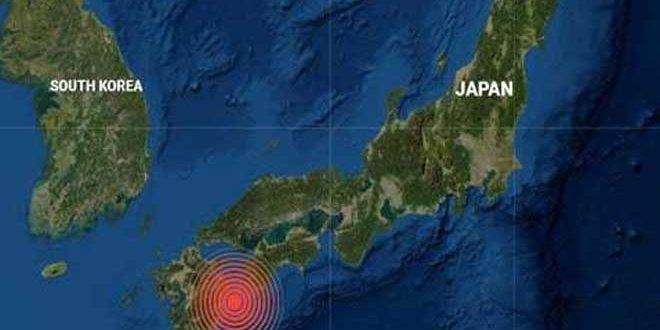 زلزال بقوة 6.4 درجات يضرب جنوب اليابان