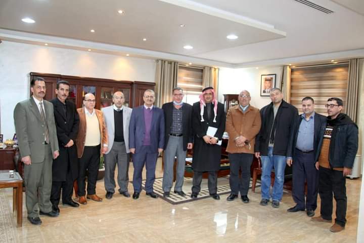 الضمور يلتقي الهيئة الإدارية الجديدة لنادي العاملين