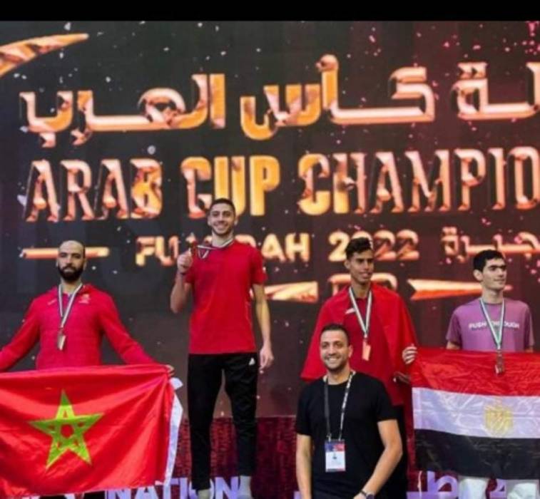 زيد مصطفى من جامعة عمان الأهلية يحصد ذهبية بطولة كأس العرب الدولية للتايكواندو