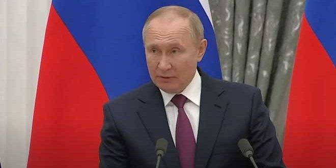 بوتين: نريد حسم موضوع انضمام أوكرانيا للناتو