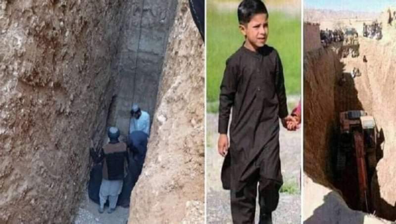 وفاة الطفل   الأفغاني حيدر بعد  3 أيام من سقوطه في بئر بولاية زابل