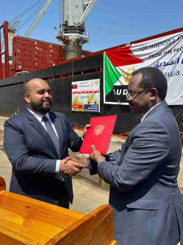 روسيا تُرسل 20 ألف طن من القمح إلى السودان