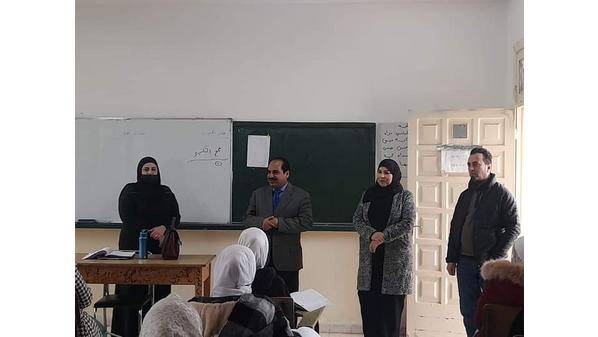 العضيبات يتفقد مدرسة لبابة بنت الحارث الثانوية للبنات