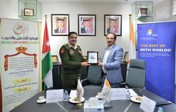 توقيع مذكرة تفاهم بين الجامعة الألمانية الأردنية والشركة الوطنية للتشغيل والتدريب