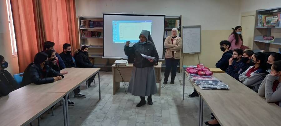 محاضرة حول ترشيد المياه بمدرسة البطريركية اللاتينية