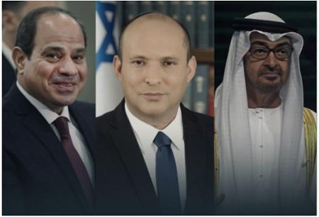 قمة ثلاثية تجمع بينيت والسيسي وابن زايد