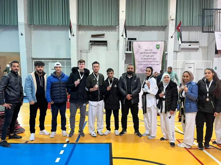ثمانية ميداليات فضية وبرونزية حصاد مشاركة فريق تايكوندوا الهاشمية في بطولة الجامعات