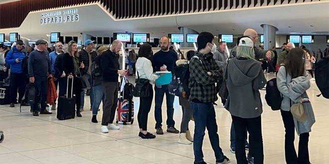 إلغاء الرحلات الجوية من مطارات بريطانيا