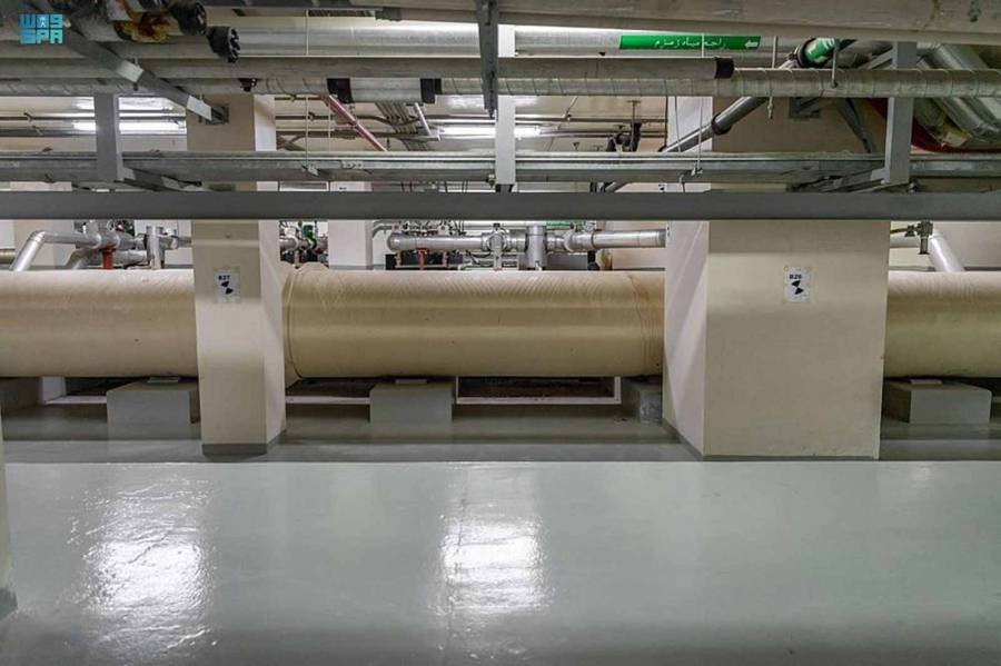 المسجد الحرام يشهد تدشين أكبر محطتي تبريد في العالم ...صور