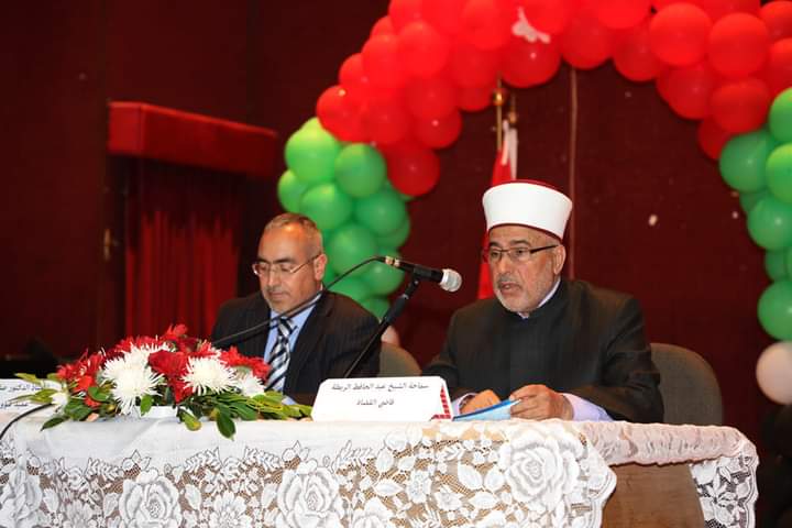 سماحة قاضي القضاة يلقي محاضرة في الجامعة الهاشمية بعنوان رياض الذكر