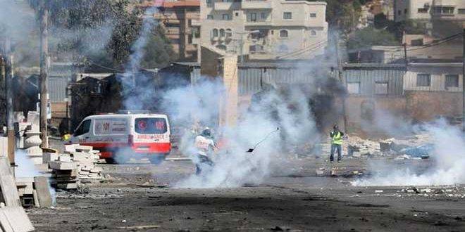 إصابة عشرات الفلسطينيين جراء اقتحام الاحتلال مناطق متفرقة بالضفة