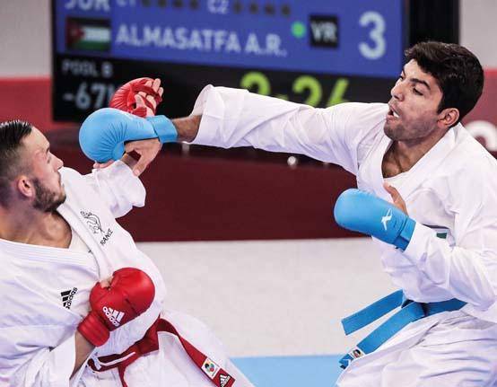 المصاطفة يُحرز فضية الدوري العالمي للكراتيه