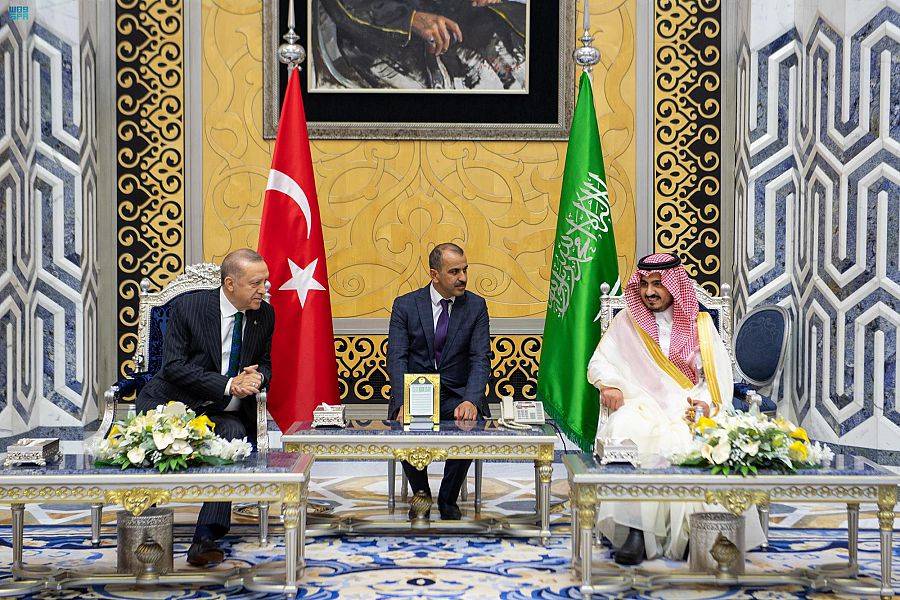 أردوغان يغادر السعودية