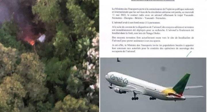 تحطم طائرة تقل 11 شخصاً في غابة بوسط الكاميرون