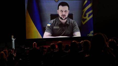 خطاب مفاجئ للرئيس الأوكراني في افتتاح مهرجان كان السينمائي