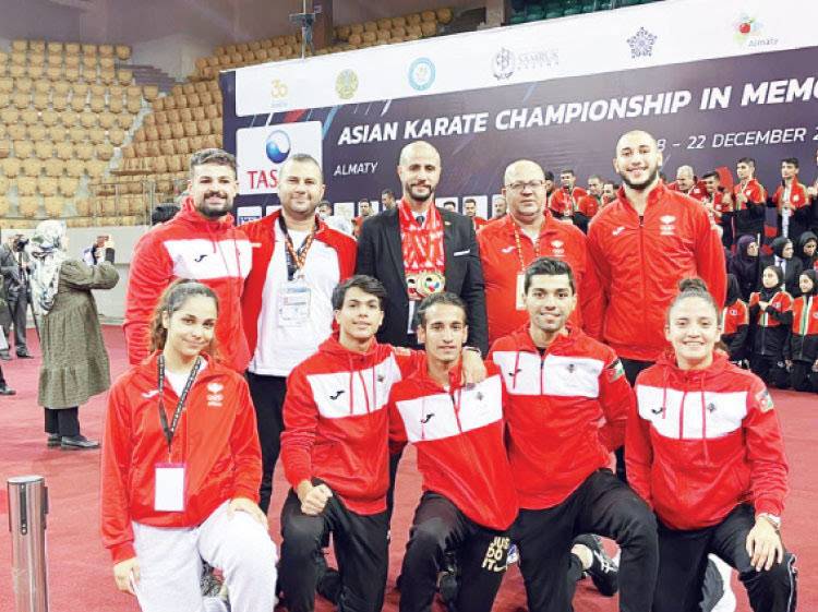 تقدم للاعبي منتخب الكراتيه في التصنيف العالمي