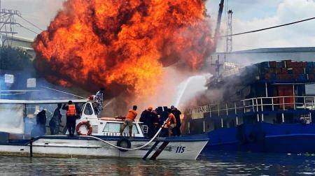7 قتلى جرّاء حريق عبّارة في الفلبين