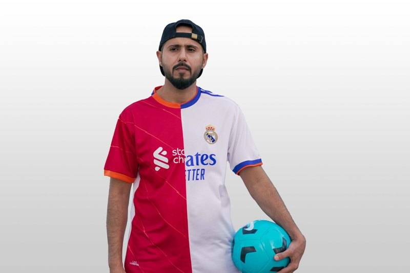 الفنان خالد عبدالله يستبق مباراة ريال مدريد وليفربول بفيديو قصير...صور