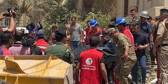 مصرع شخص وفقدان آخرين جراء انهيار مبنى في العاصمة العراقية